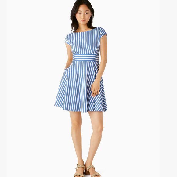 Kate Spade Basket Stripe Ponte Fiorella Dress (Small) - Picture 7 of 8